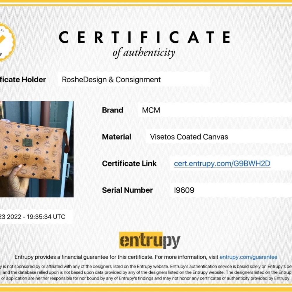 Entrupy Certificate, All Items Are 100% Authentic… - image 2
